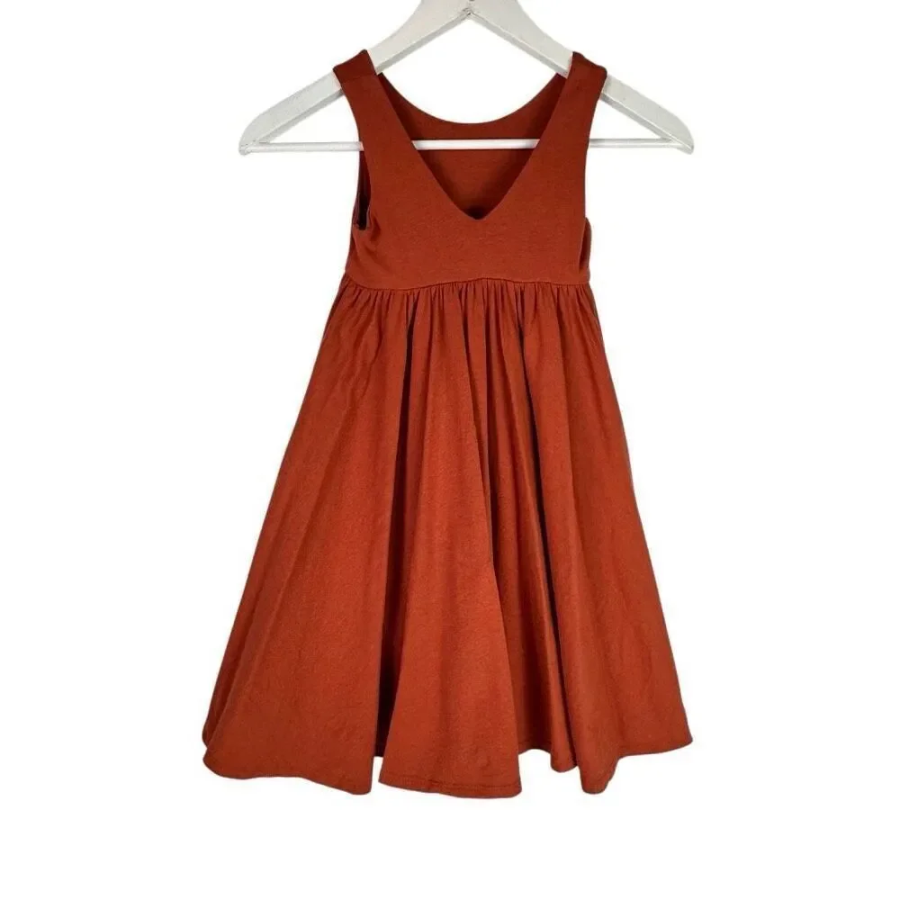 Remie Girl sleeveless twirl dress size 6 Suntan